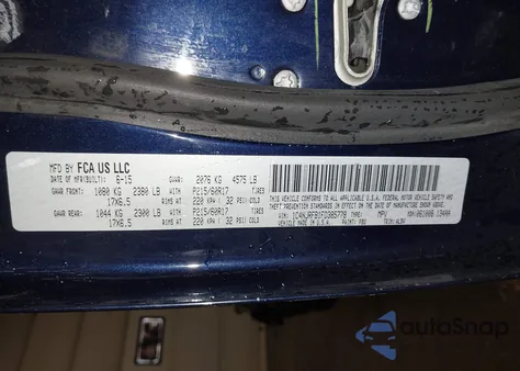 2015 Jeep Patriot High Altitude Edition из США, поврежденный, VIN 1C4NJRFB1FD385778